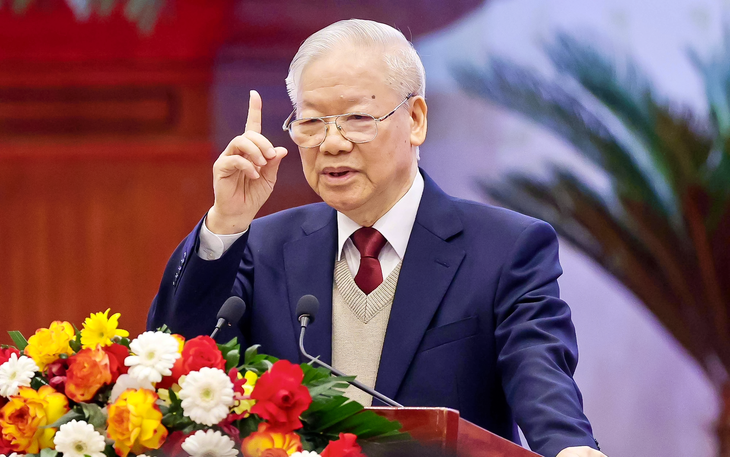 Bài viết của Tổng bí thư Nguyễn Phú Trọng nhân kỷ niệm 94 năm Ngày thành lập Đảng Cộng sản Việt Nam Tổng bí thư Nguyễn Phú Trọng phát biểu chỉ đạo tại Hội nghị Ngoại giao lần thứ 32 ngày 19-12-2023 - Ảnh: NGUYỄN KHÁNH